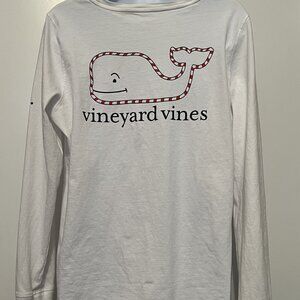 Coastal Preppy Classic American Vineyard Vines Candycane LS T-shirt Women's LRG